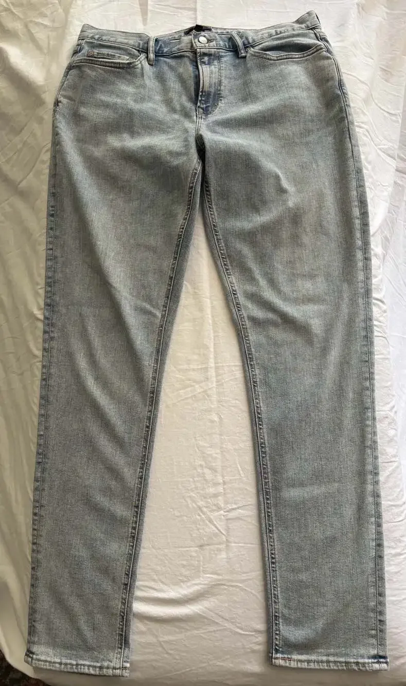 Banana Republic Travel Athletic Slim Fit Light Wash Jeans, 35x34
